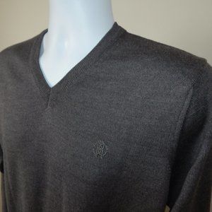 ROBERTO CAVALLI EMBROIDERY LOGO V-Neck Sweater…